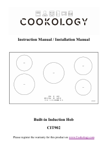 Handleiding Cookology CIT902 Kookplaat