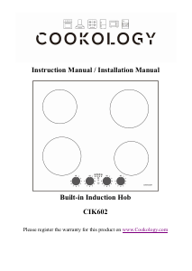 Manual Cookology CIK602 Hob