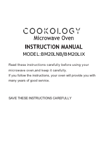 Manual Cookology BM20LIX Microwave