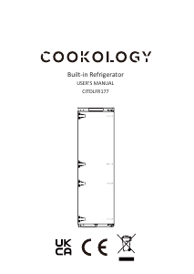 Manual Cookology CITDLFR177 Refrigerator