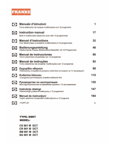 Instrukcja Franke CR 981 M DCT Piekarnik