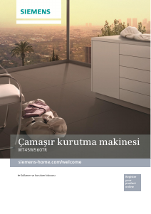 Kullanım kılavuzu Siemens WT45W560TR Kurutma makinesi