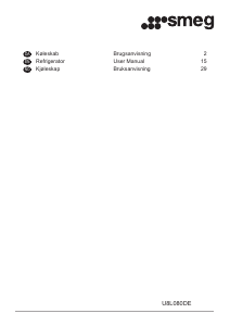 Handleiding Smeg U8L080DE Koelkast