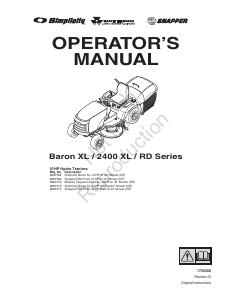 Manual Snapper RD21V40 Lawn Mower