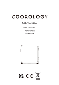 Manual Cookology RET47MFWH Refrigerator