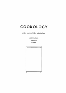 Manual Cookology UCIB98WH Refrigerator