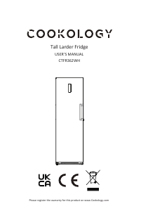 Handleiding Cookology CTFR362WH Vriezer