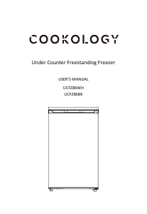 Handleiding Cookology UCFZ86BK Vriezer