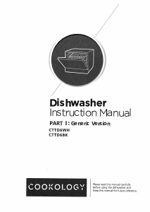 Manual Cookology CTTD6WH Dishwasher