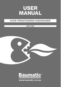 Manual Baumatic BDW14BS Dishwasher