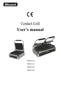 Manual Blizzard BRRCG1A Contact Grill