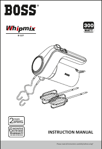 Handleiding Boss B127 Whipmix Handmixer