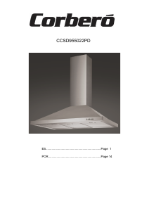 Manual de uso Corberó CCSD955022PD Campana extractora
