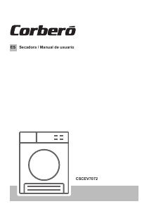 Manual Corberó CSCEV7072 Máquina de secar roupa