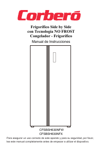 Manual de uso Corberó CFSBSH630NFW Frigorífico combinado