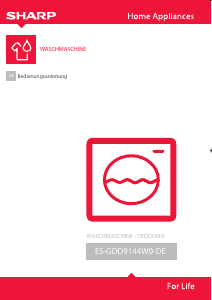 Bedienungsanleitung Sharp ES-GDD9144W0-DE Waschtrockner