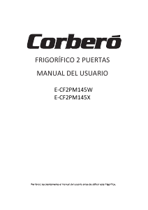 Manual Corberó E-CF2PM145X Frigorífico combinado