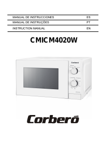 Manual de uso Corberó CMICM4020W Microondas