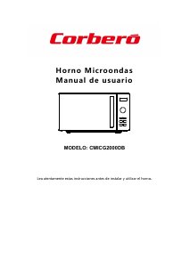 Manual Corberó CMICG2000DB Microwave