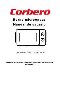 Manual de uso Corberó CMICG270WOODN Microondas