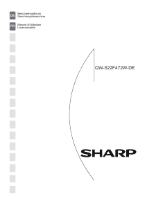 Mode d’emploi Sharp QW-S22F472W-DE Lave-vaisselle