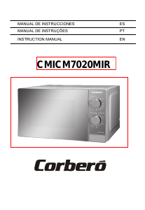 Manual de uso Corberó CMICM7020MIR Microondas