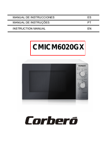 Manual Corberó CMICM6020GX Microwave