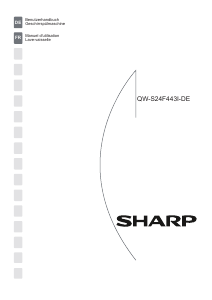 Mode d’emploi Sharp QW-S24F443I-DE Lave-vaisselle