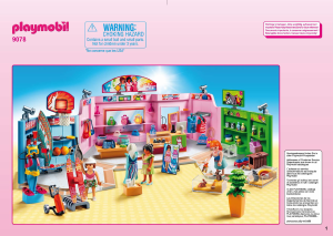 Mode d’emploi Playmobil set 9078 City Life Galerie marchande