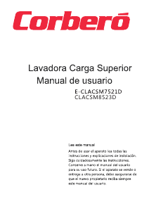 Handleiding Corberó CLACSM8523D Wasmachine
