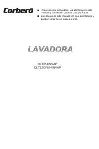 Manual de uso Corberó CLT814INVAP Lavadora