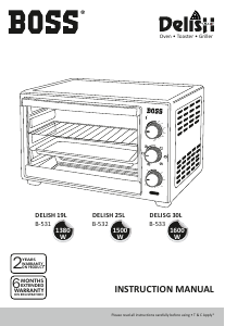 Manual Boss B532 Delish Oven