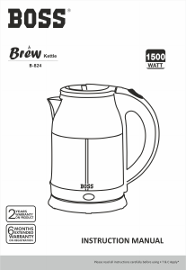 Manual Boss B824 Brew Kettle