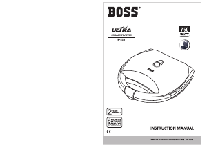 Handleiding Boss B523 Ultra Contactgrill