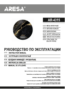 Manual Aresa AR-4315 Kitchen Scale