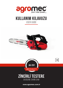 Kullanım kılavuzu Agromec AG-25Y Motorlu testere