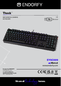 Bruksanvisning Endorfy EY5C009 Thock Tastatur