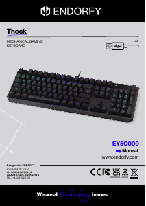 Manual Endorfy EY5C009 Thock Keyboard