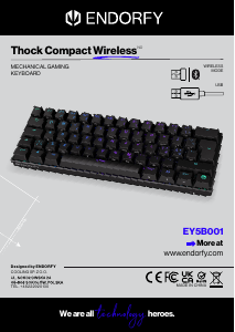 Bruksanvisning Endorfy EY5B001 Thock Compact Wireless Tastatur