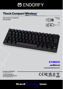 Bruksanvisning Endorfy EY5B001 Thock Compact Wireless Tangentbord