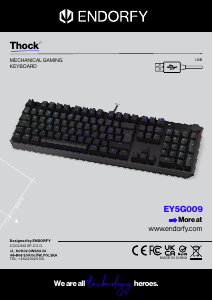 Bruksanvisning Endorfy EY5G009 Thock Tastatur