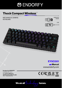 Bruksanvisning Endorfy EY5C001 Thock Compact Wireless Tastatur