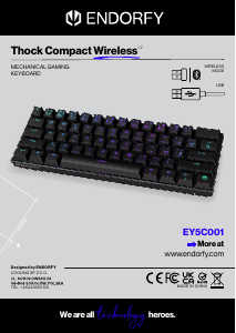 Návod Endorfy EY5C001 Thock Compact Wireless Klávesnica