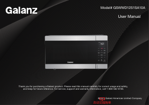 Manual Galanz GSWWD12S1SA10A Microwave