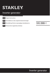 Bruksanvisning Stanley SIG2000-1 Generator