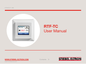 Manual Stiebel Eltron RTF-TC Thermostat
