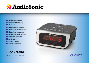 Manual de uso AudioSonic CL-1470 Radiodespertador