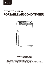 Manual TCL TAC-09CPB/MZ Air Conditioner