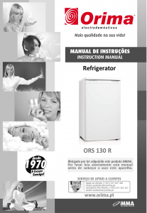 Bruksanvisning Orima ORS 130 R Kylskåp