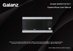 Manual Galanz GEWWD13S1SV11 Microwave